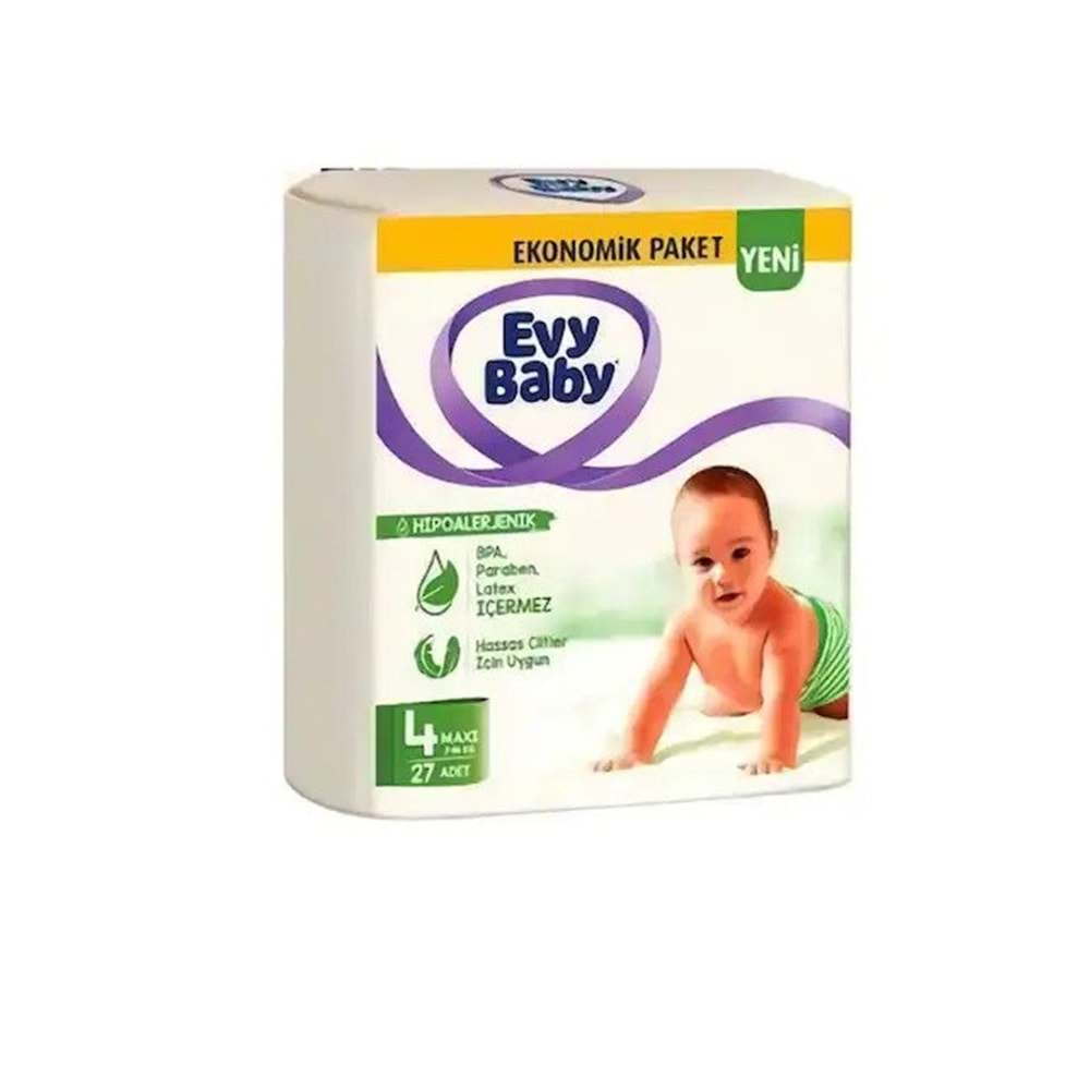 ÇOCUK BEZİ EVY BABY NO:4 27 Lİ