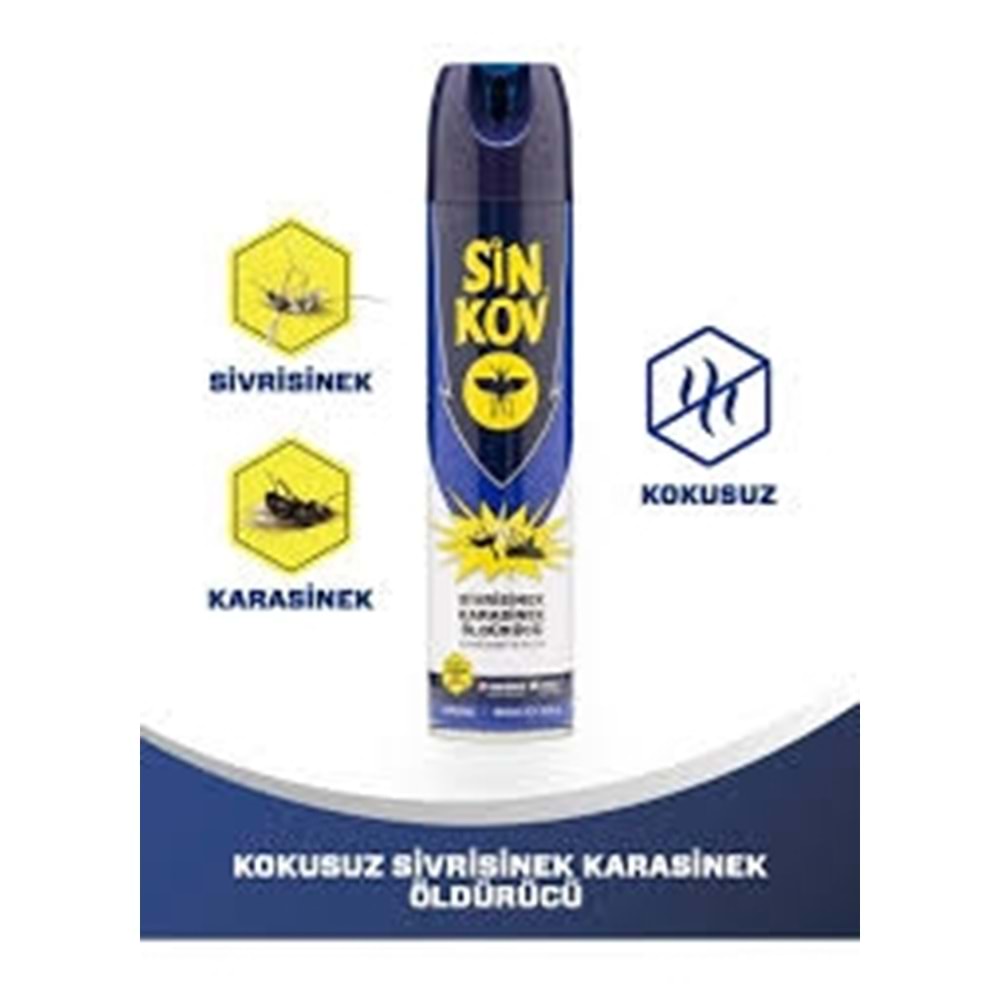 SİNKOV TOKS KOKUSUZ SİVRİSİNEK-KARA SİNEK 300 ML