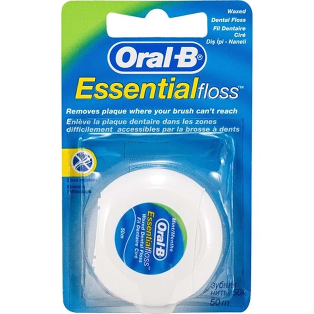 ORAL-B DİŞ İPİ ESSENTİAL FLOSS 50 MT.