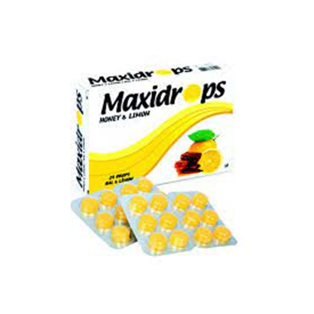 MAXİDROPS PASTİL BAL VE LİMON 24 ADET