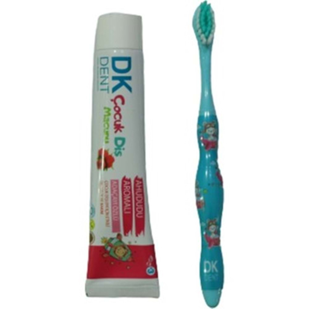 DERMOKİL DK DENT ÇOCUK DİŞ MACUNU 50 ML + DİŞ FIRÇASI