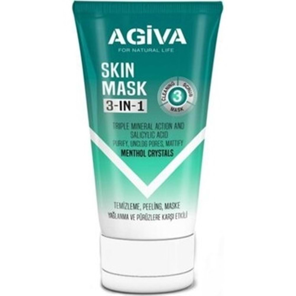 AGİVA PEELİNG GEL 3 IN 1 SKIN MASK 150 ML