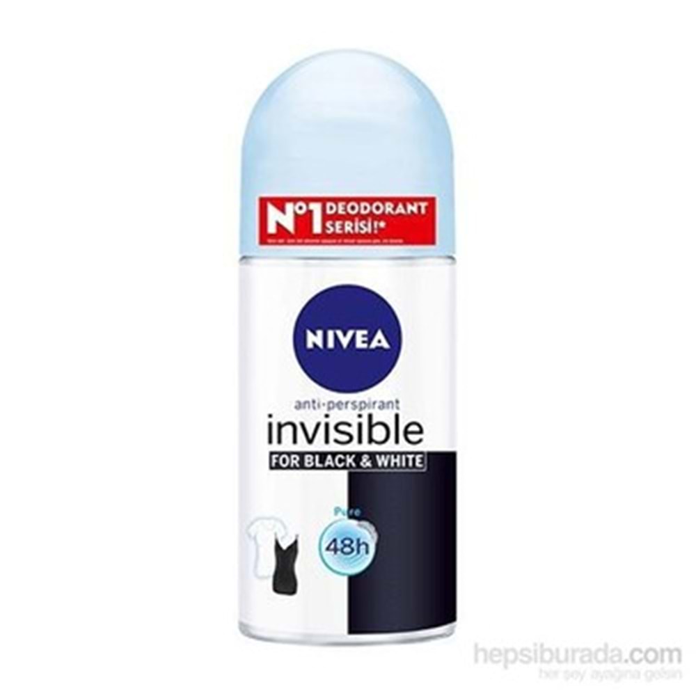NIVEA ROLL-ON BLACK & WHITE PURE 50 ML