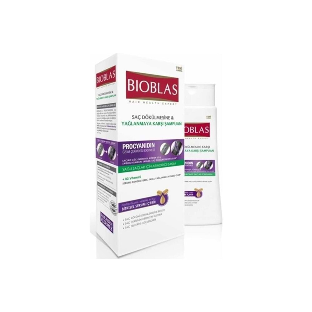 BİOBLAS SAÇ DÖK VE YAĞLANMAYA KARŞI ŞAM 360 ML