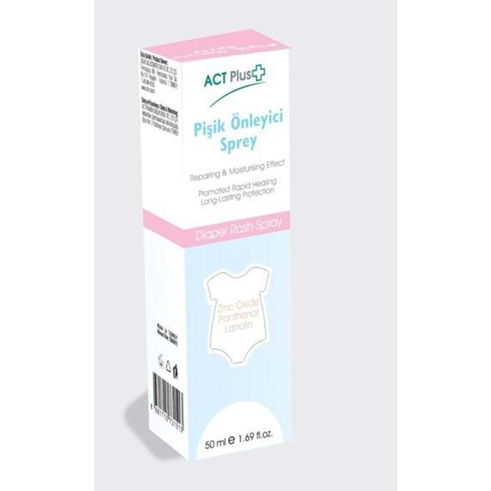 ACT PLUS PİŞİK ÖNLEYİCİ SPREY 50 ML