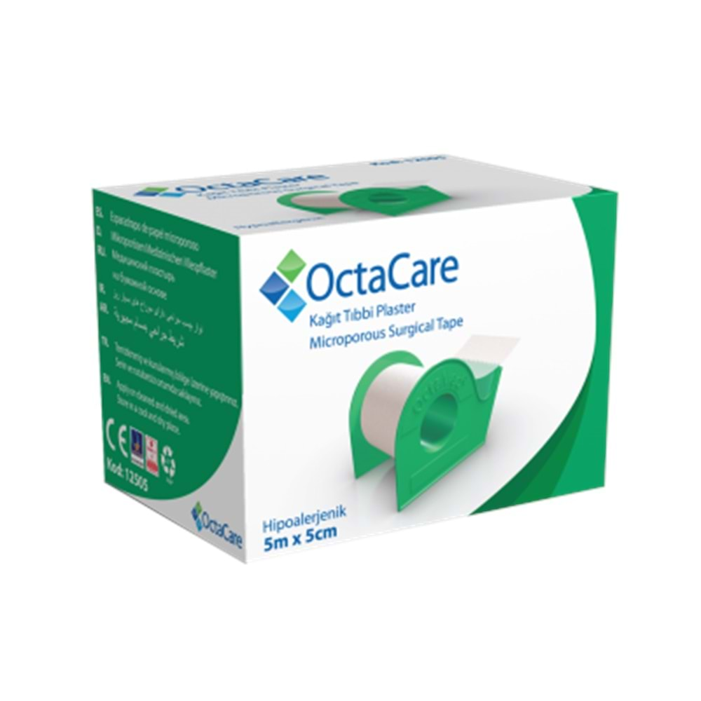 OCTACARE KAĞIT FLASTER 5 CM X 5 MT.