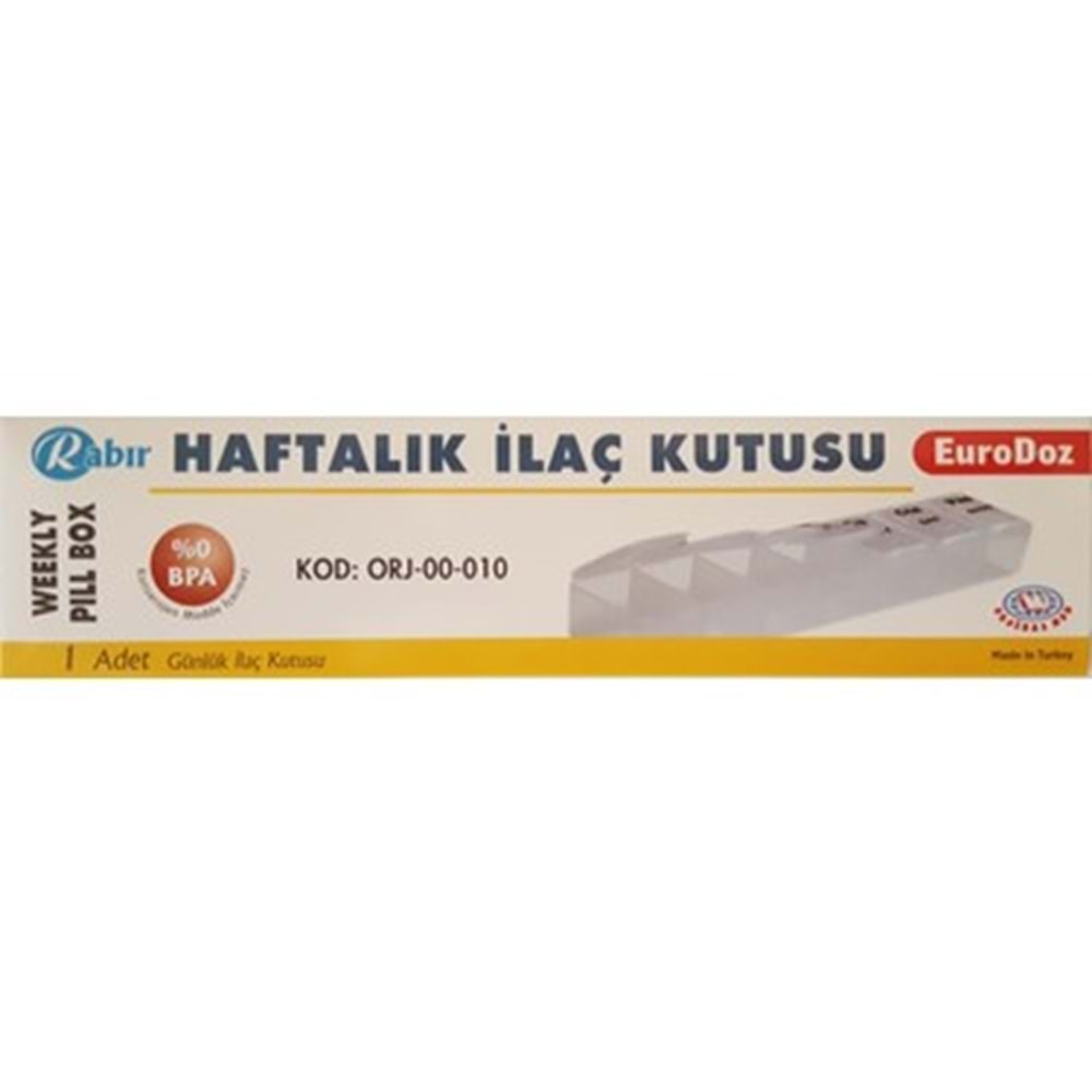 RABIR HAFTALIK İLAÇ SAKLAMA KUTUSU
