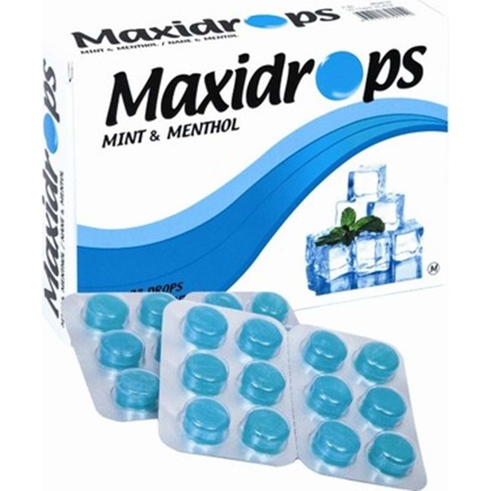 MAXİDROPS PASTİL OKALİPTÜS NANE MENTOL C VİTAMİNİ 24 ADET