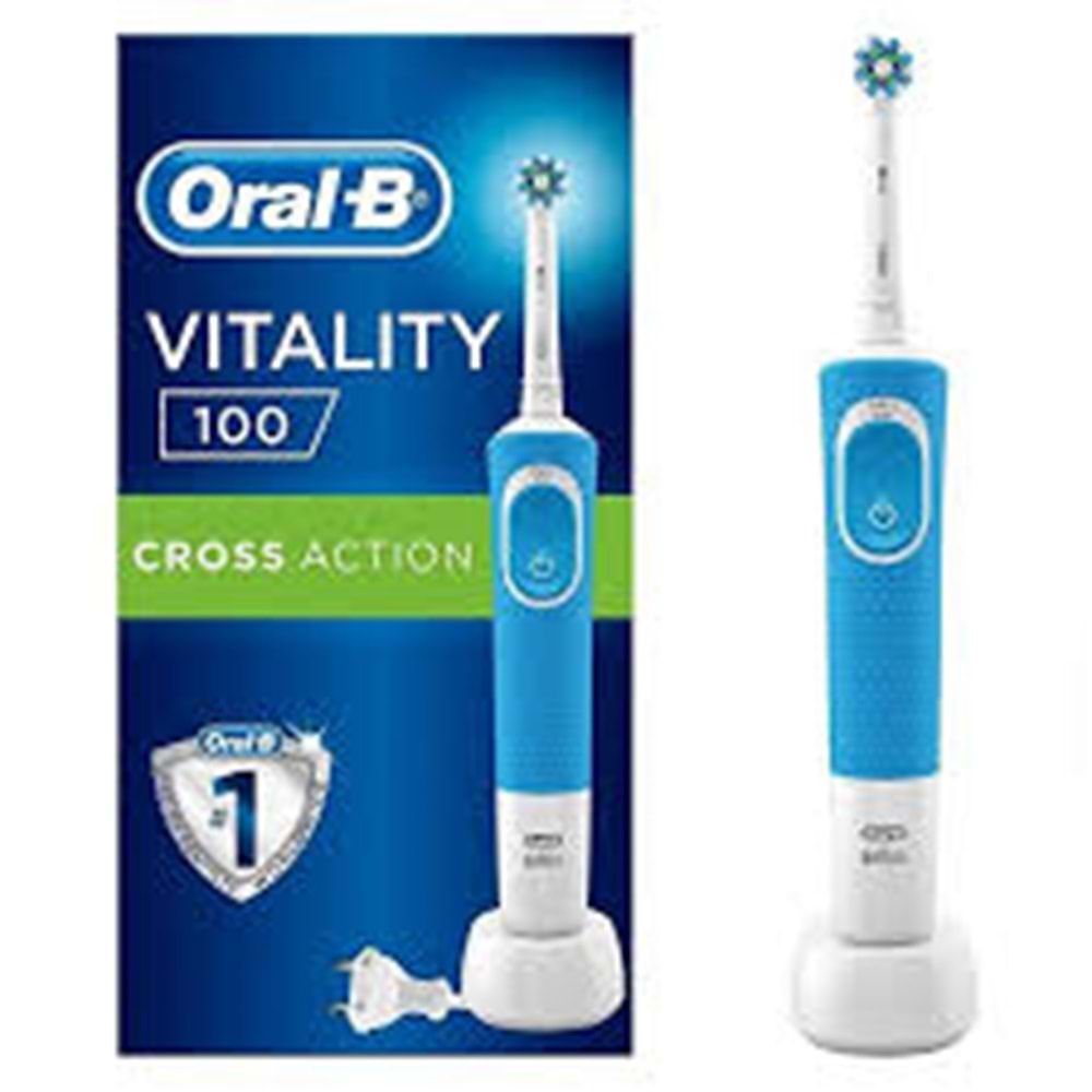 ORAL-B VITALITY ŞARJLI DİŞ FIRÇASI CROSS ACTION MAVİ