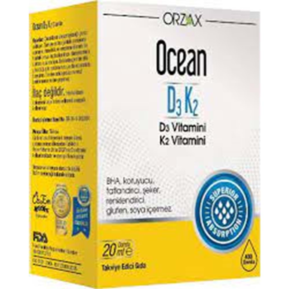 OCEAN D3 K2 ORAL DAMLA 20 ML