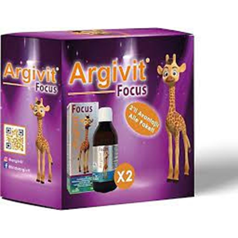 ARGİVİT FOCUS ŞURUP İKİLİ AİLE PAKETİ 2 X 150 ML