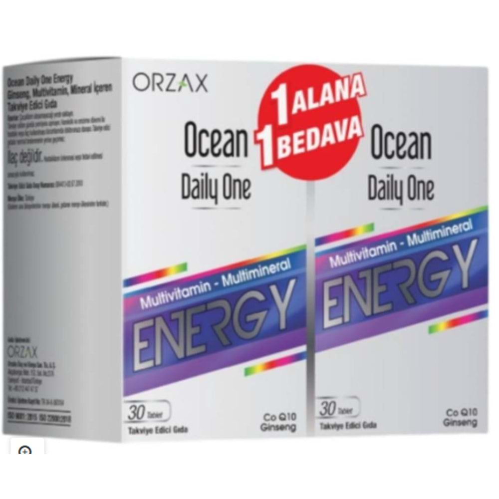 OCEAN DAİLY ONE M.VİTAMİN + M.MİNERAL 30 + 30 TABLET