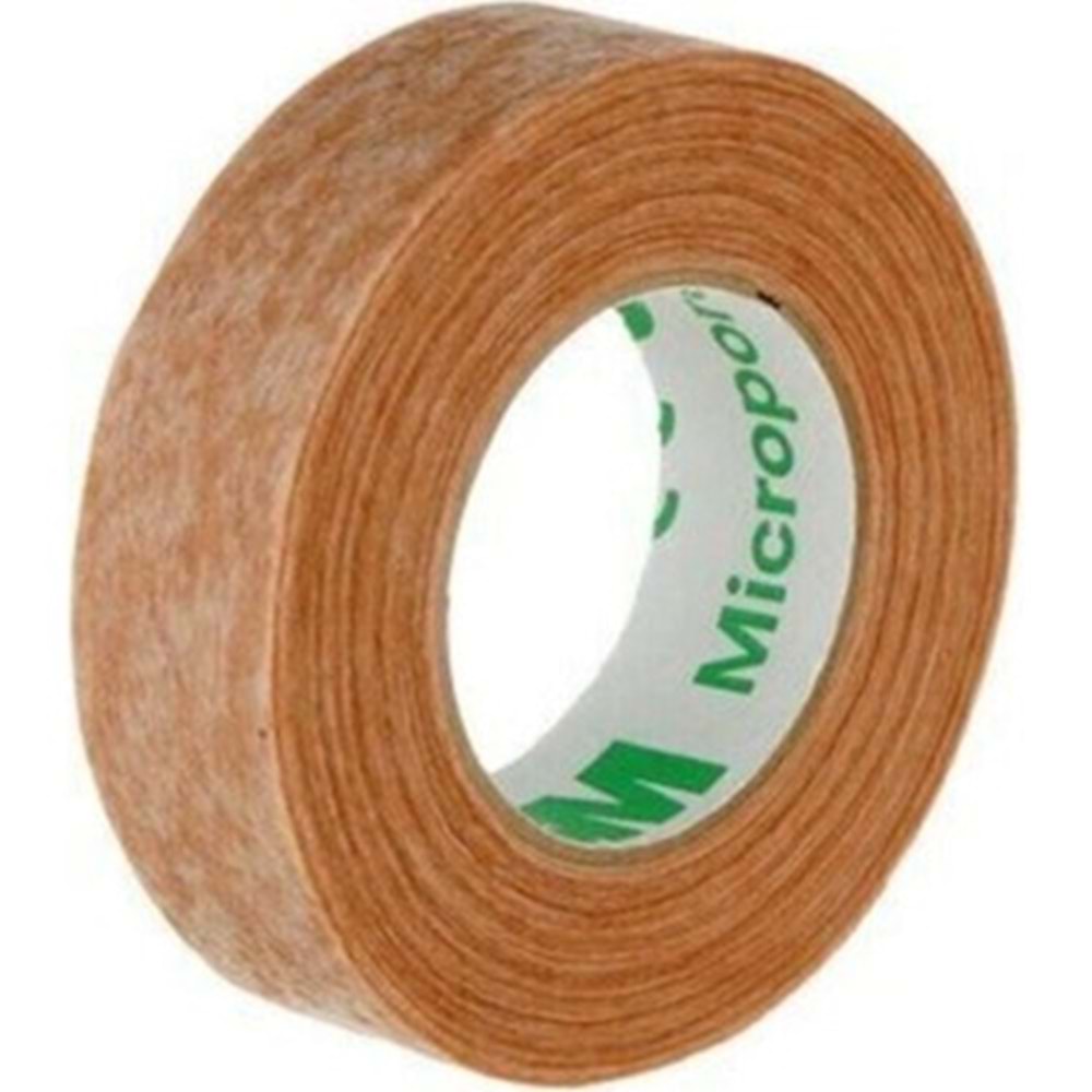 3M MİCROPORE KAHVERENGİ BURUN ESTETİK BANDI 1,25 CM X 9,1 MT