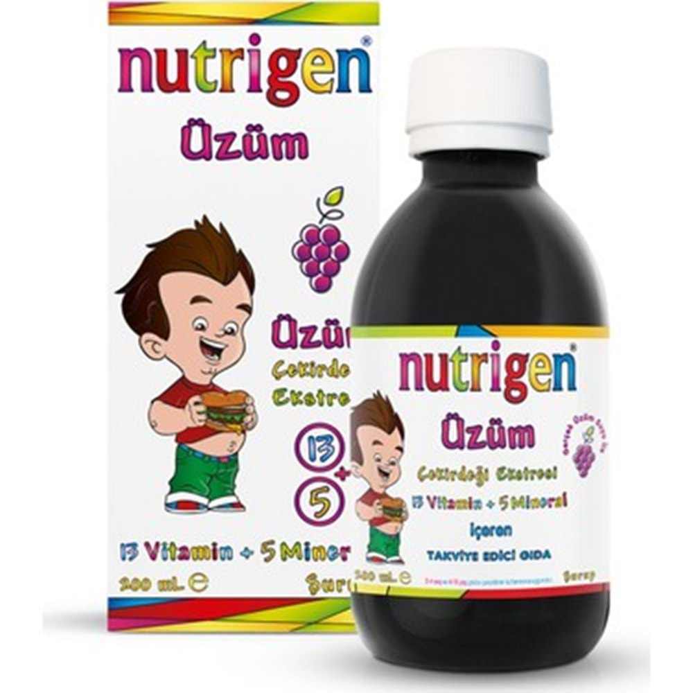 NUTRİGEN ÜZÜM ŞURUP 200 ML