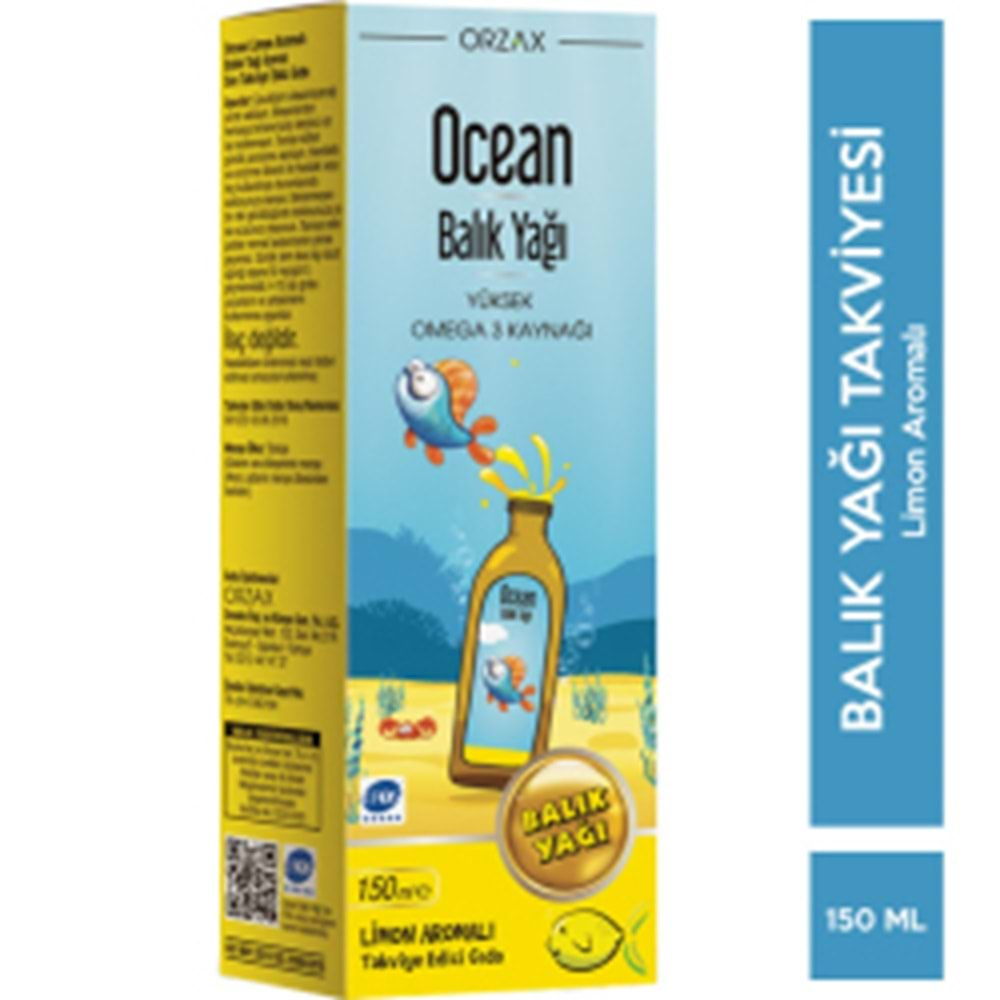 OCEAN BALIK YAĞI LİMON AROMALI 150 ML