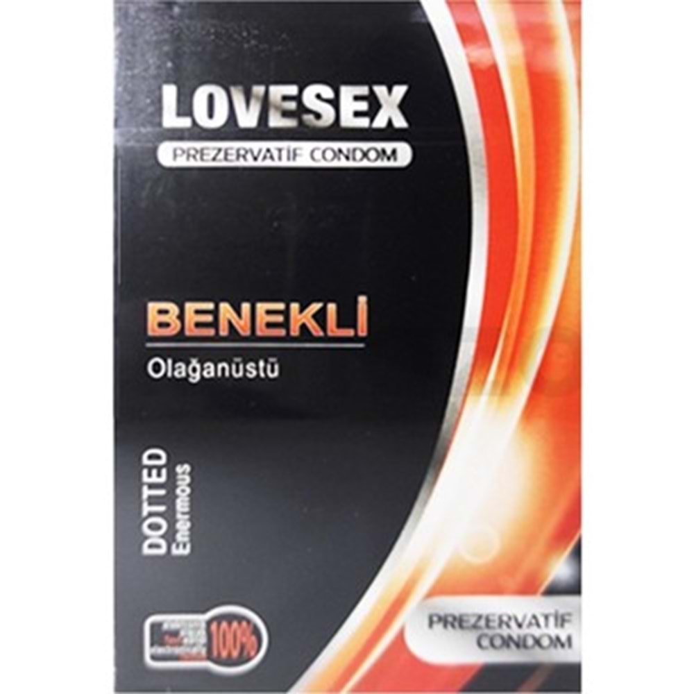 LOVESEX PREZERVATİF BENEKLİ 10 ADET