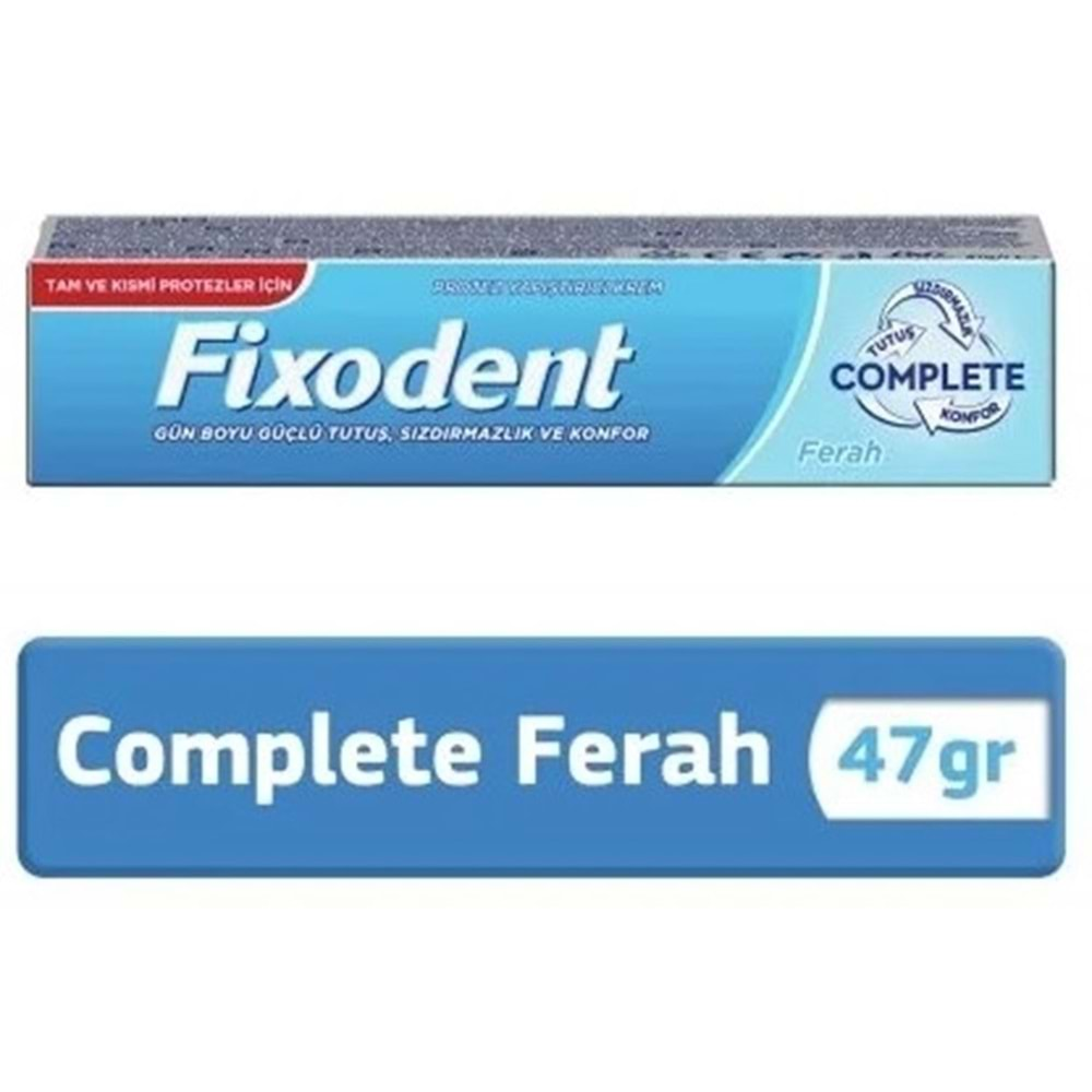 FİXODENT DİŞ PROTEZ YAPIŞTIRICI KREM FERAH 47 GR.