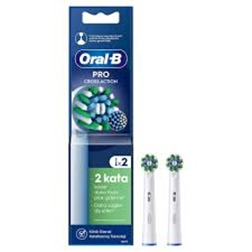 ORAL-B CROSS ACTION DİŞ FIRÇASI YEDEK BAŞLIĞI 2 Lİ