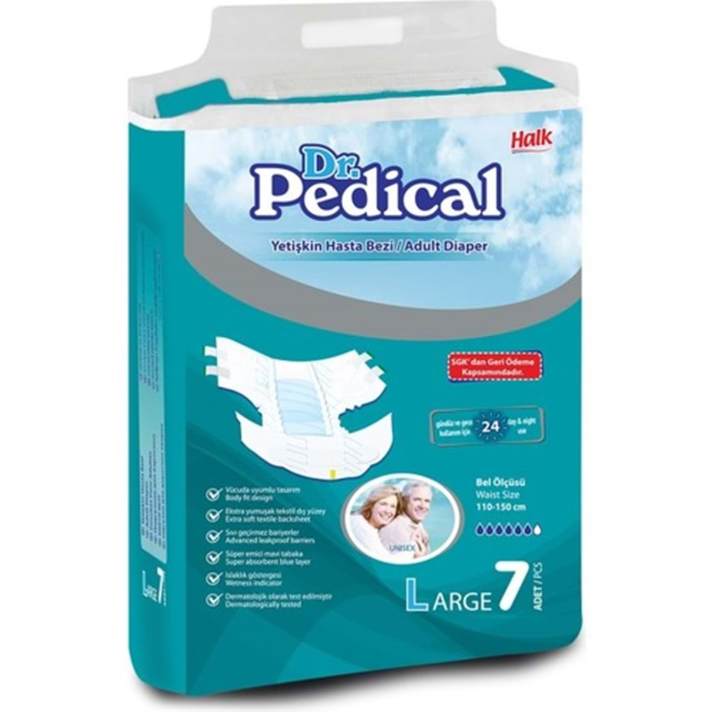 DR. PEDİCAL HASTA BEZİ LARGE 7 Lİ