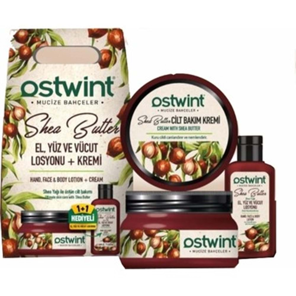 OSTWİNT EL,YÜZ VE VUCÜT KREMİ 300 ML + 100 ML