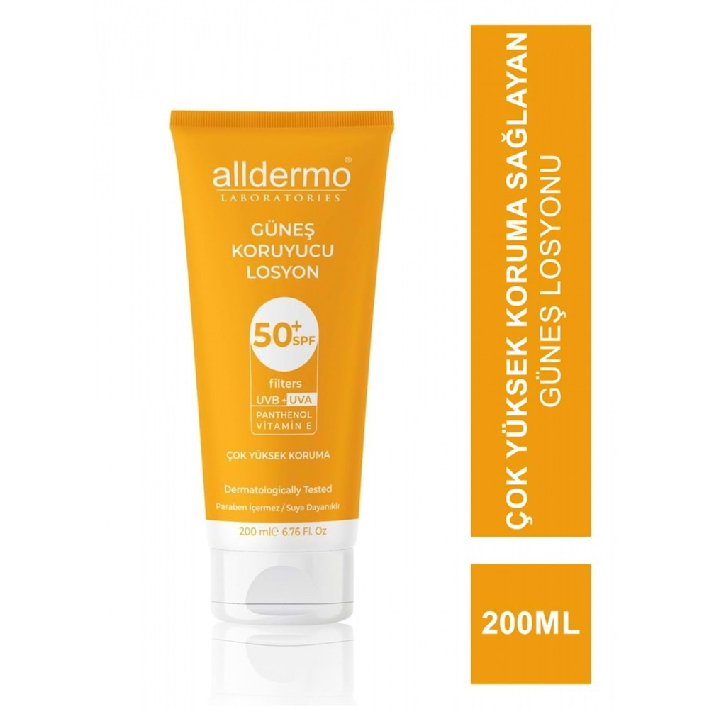 ALLDERMO GÜNEŞ LOSYONU SPF 50+ 200 ML