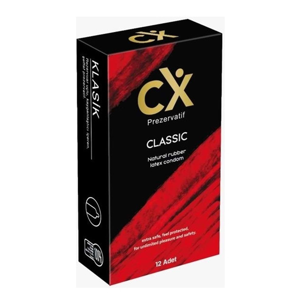 CX PREZERVATİF KLASİK 12 ADET