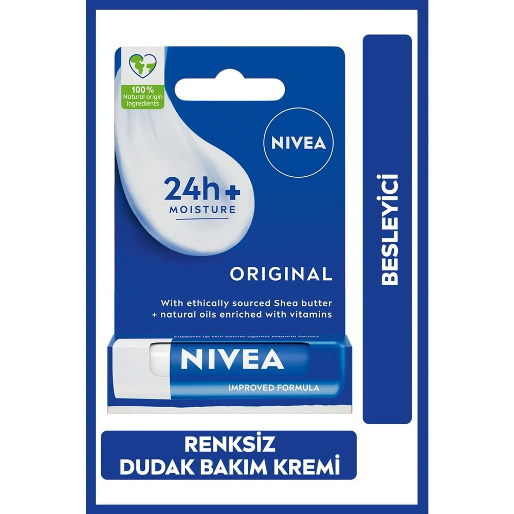 NIVEA DUDAK KREMİ ORIGINAL 4,8 GR