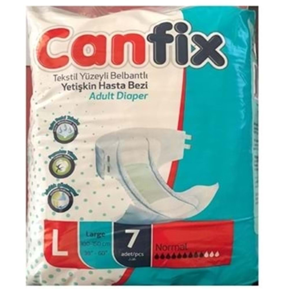 CANFİX HASTA BEZİ TEKSTİL YÜZEYLİ 7 Lİ