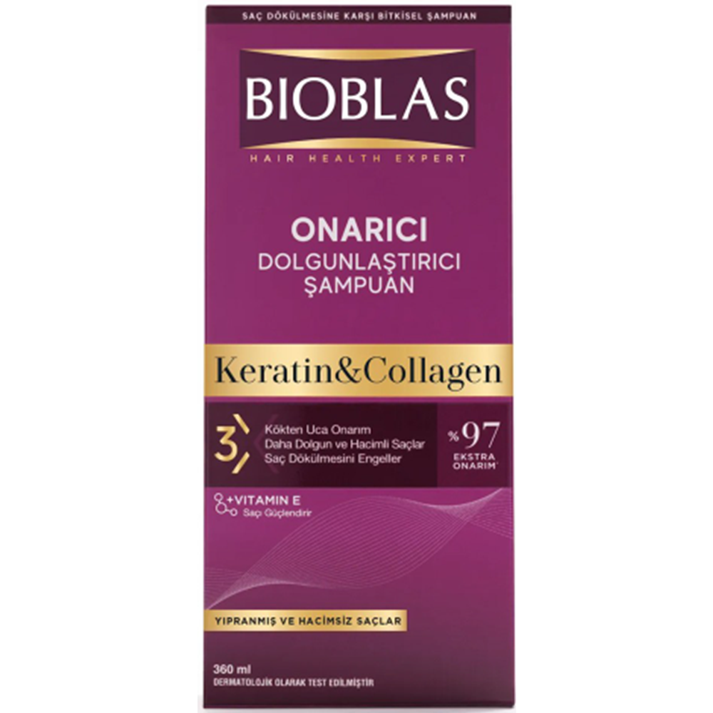 BİOBLAS KERATİN&COLLAGEN ŞAMPUAN 360 ML