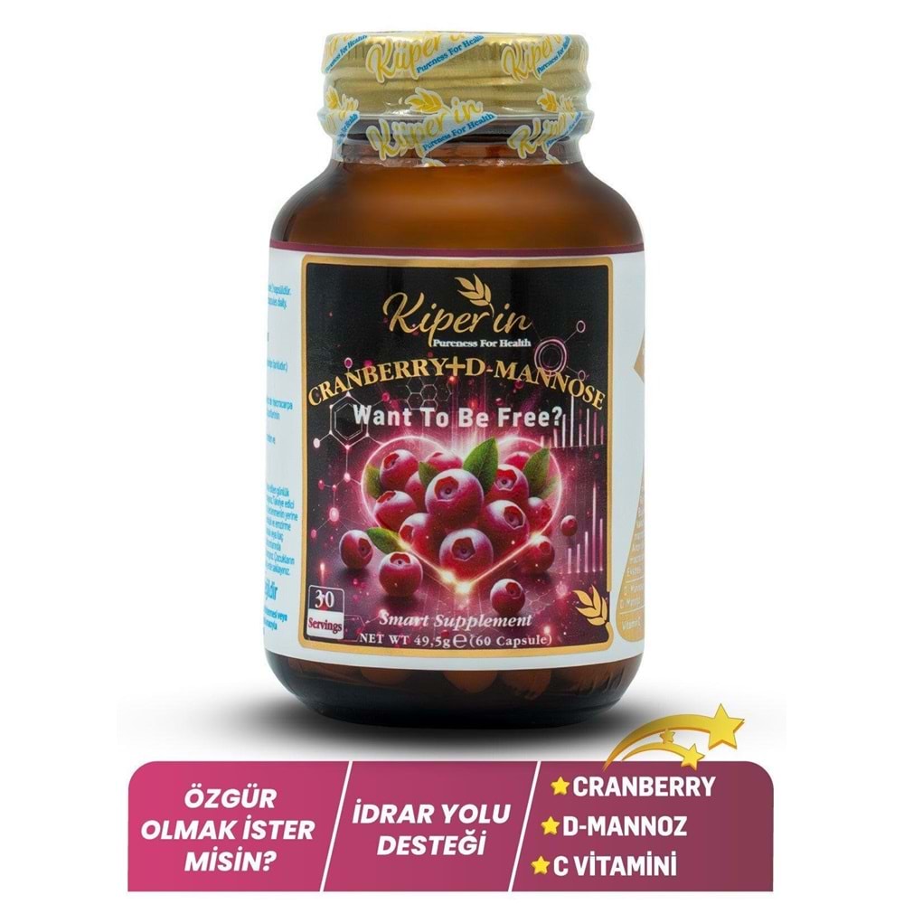 KİPERİN CRANBERRY+D-MANNOSE 60 KAPSÜL