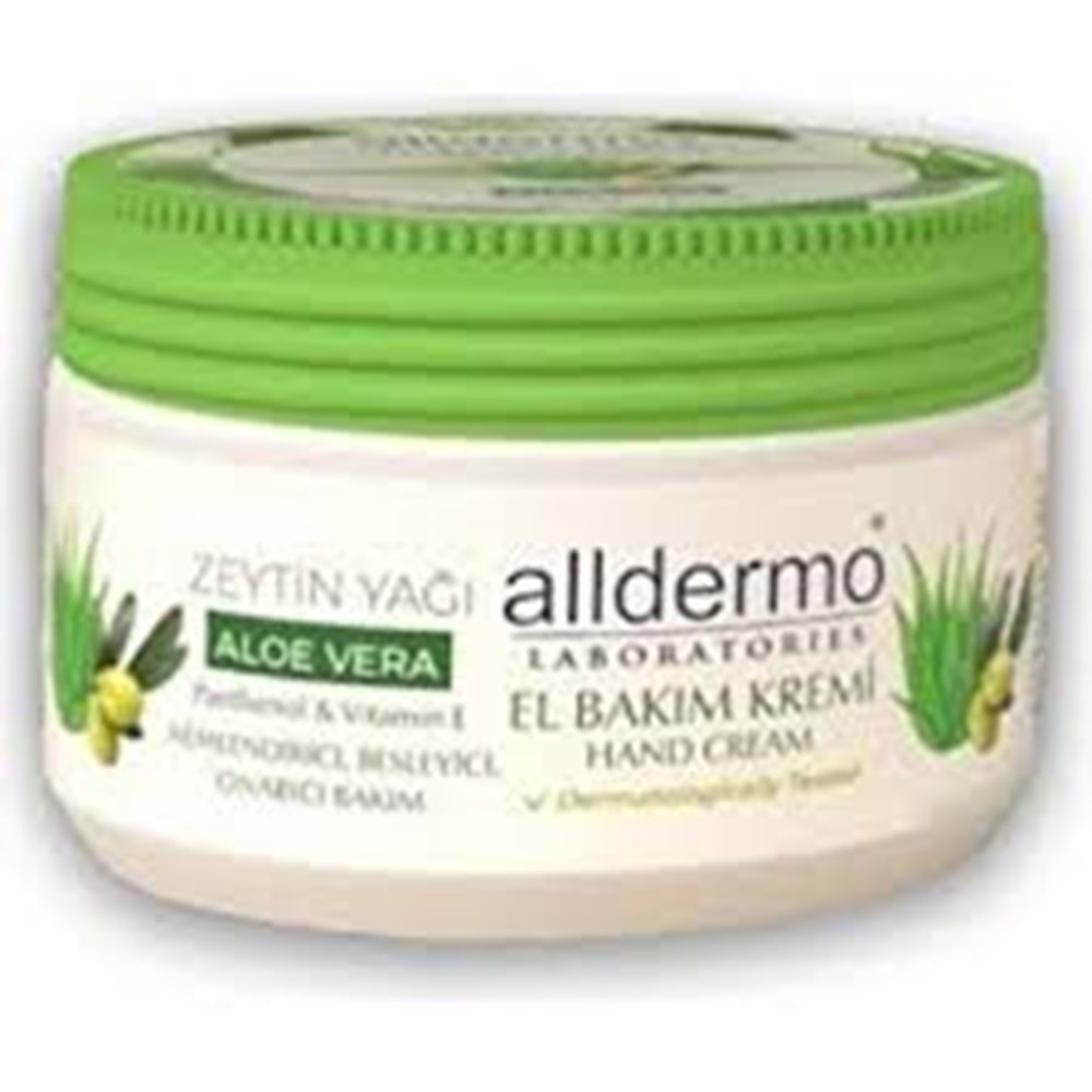 ALLDERMO NEM. ZETİNYAPLI+ALOE VERA EL KREMİ 250 ML