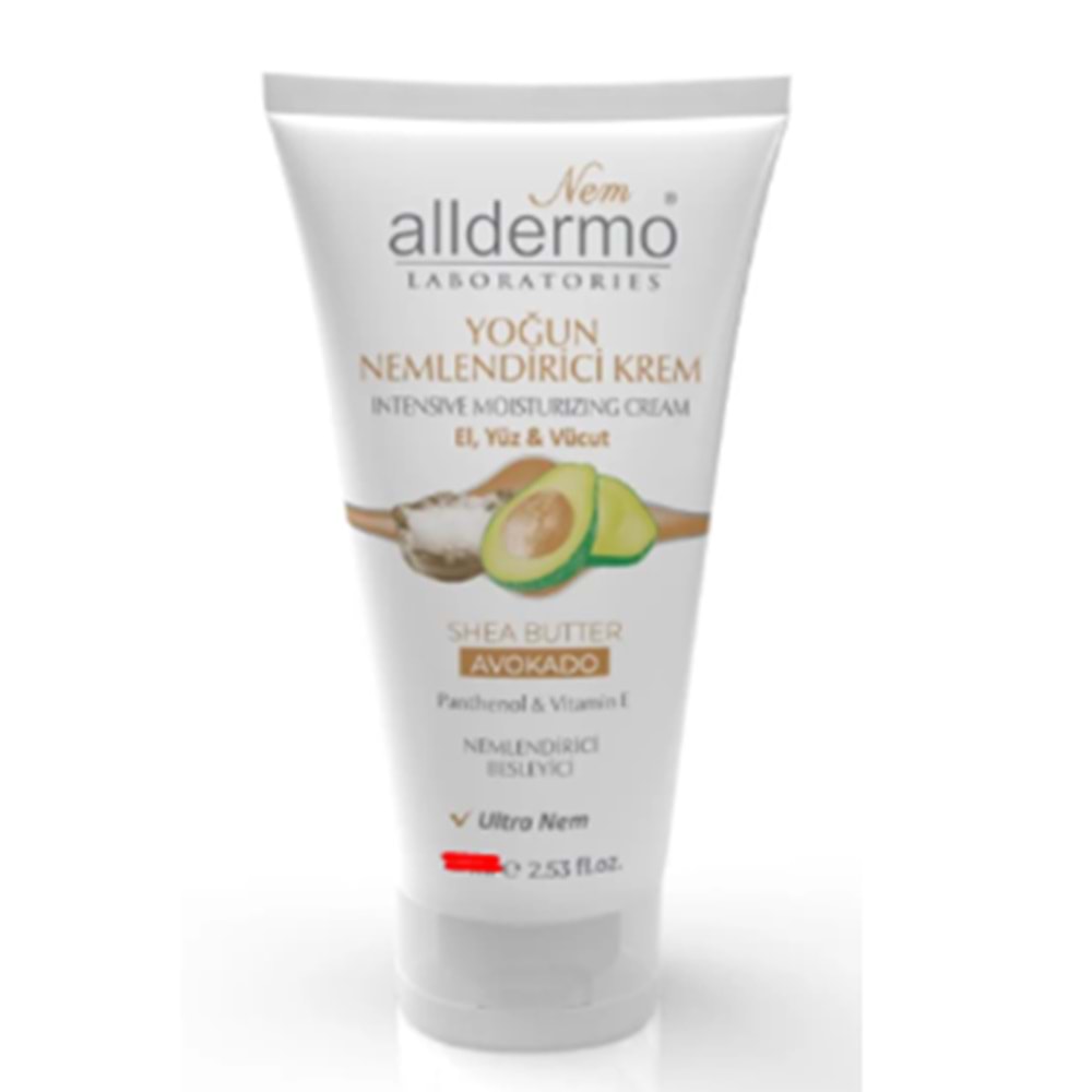 ALLDERMO NEM.EL KREMI 250 ML AVAKADO (TUP)