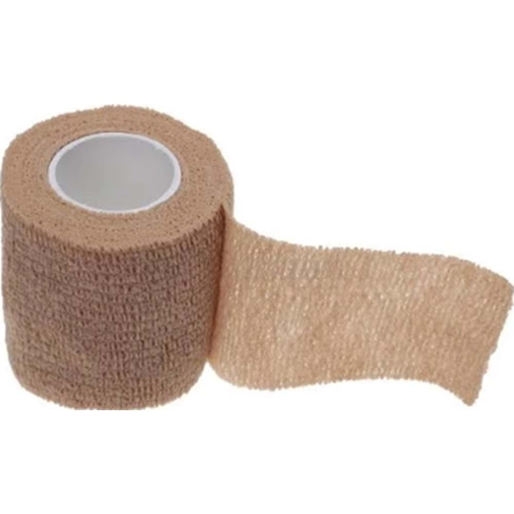 SOLES KENDİNDEN YAPIŞKANLI COBAN BANDAJI 5 CM (TEN RENGİ)