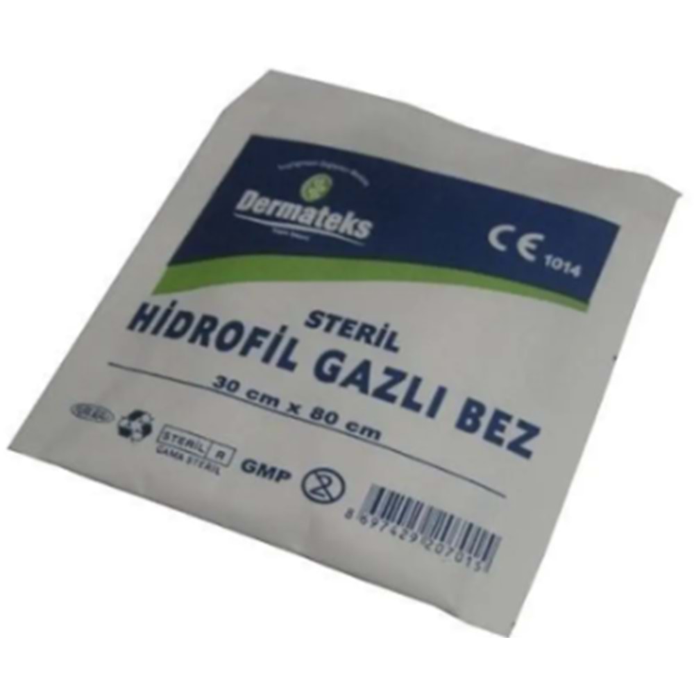 DERMATEKS STERİL GAZLI BEZ 30X80 CM (2 PARÇA)