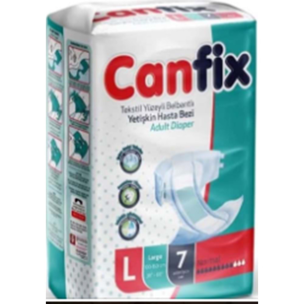 CANFİX HASTA BEZİ TEKSTİL YÜZEYLİ 8 Lİ MEDİUM