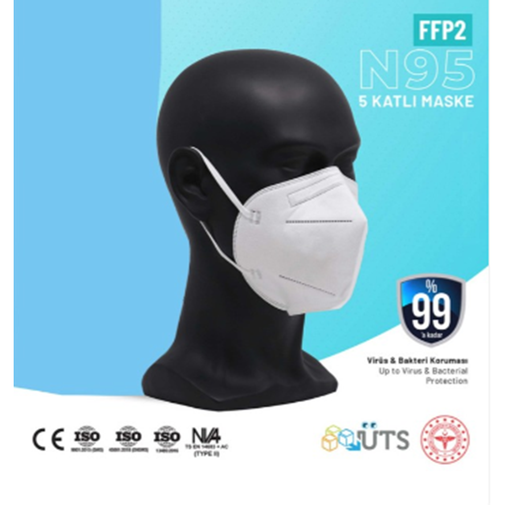 ARTIMED N95 5 KATLI 10LU MASKE