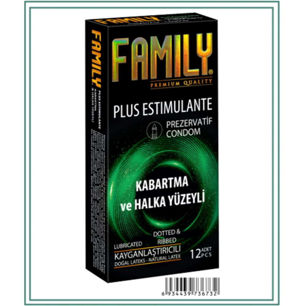 FAMILY PREZERVATİF KABARTMA&HALKA YÜZEYLİ