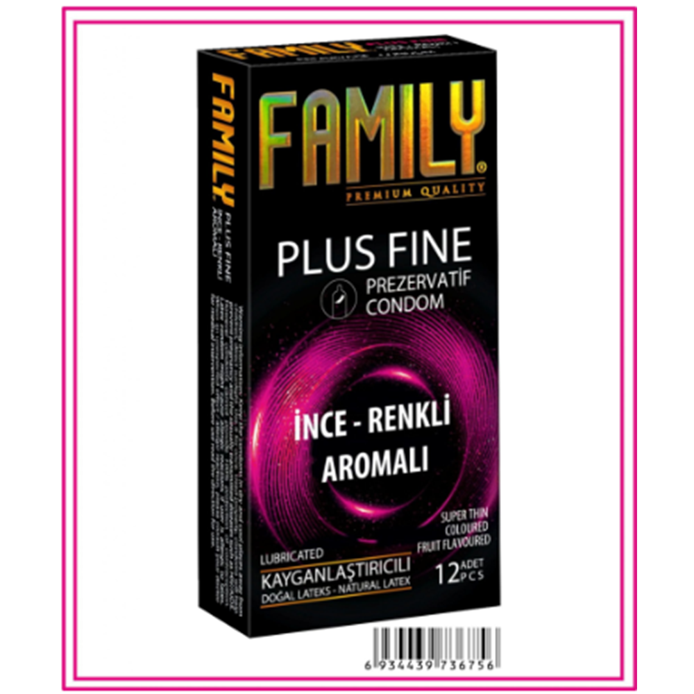 FAMILY PREZERVATİF İNCE-RENKLİ AROMALI