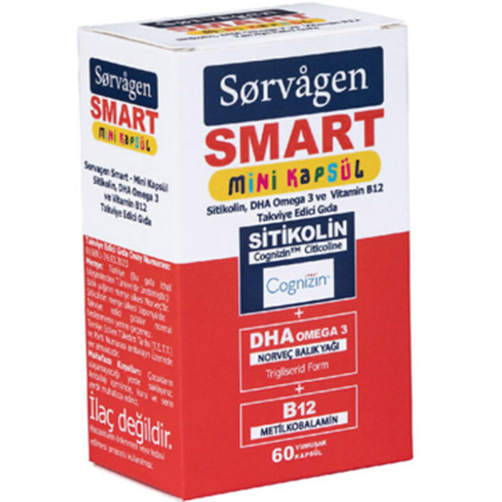 SORVAGEN SİTİKOLİN MİNİ 60 KAPSÜL
