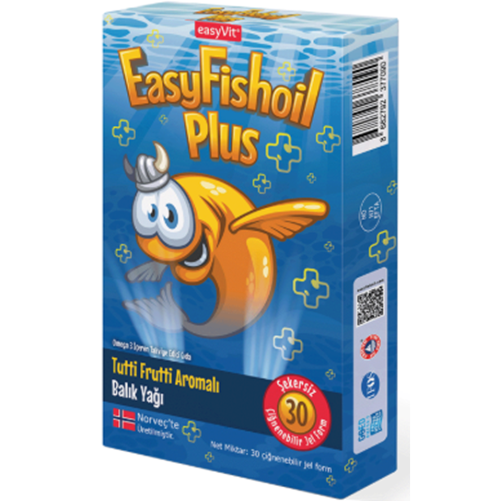 EASYFİSHOİL PLUS TUTTİ FRUTTİ AROMALI 30 KAPSÜL