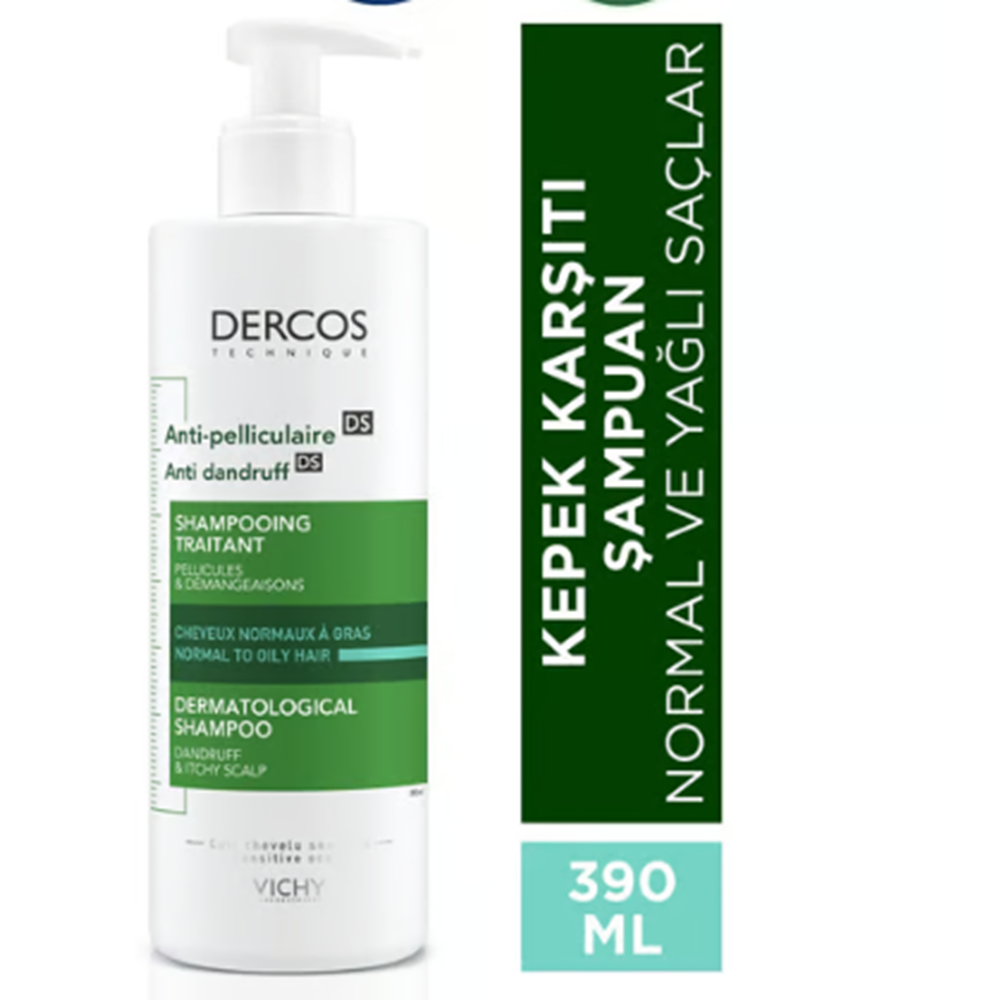 VICHY DERCOS ANTI-DANDRUF NORMAL&YAĞLI KEPEK ŞAMP. 390 ML