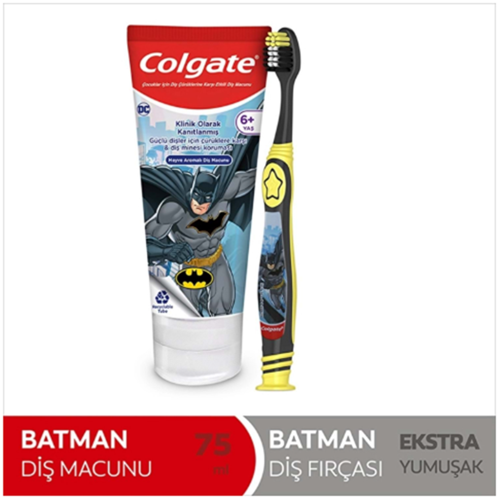 COLGATE ÇOCUK BATMAN DİŞ FIRÇASI+DİŞ MACUNU 75 ML