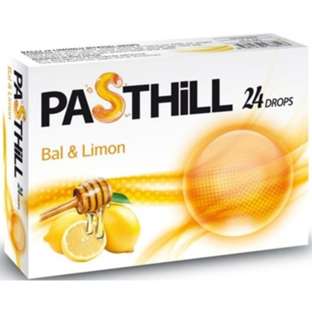 PASTHİLL BAL-LİMON 24 LÜ PASTİL