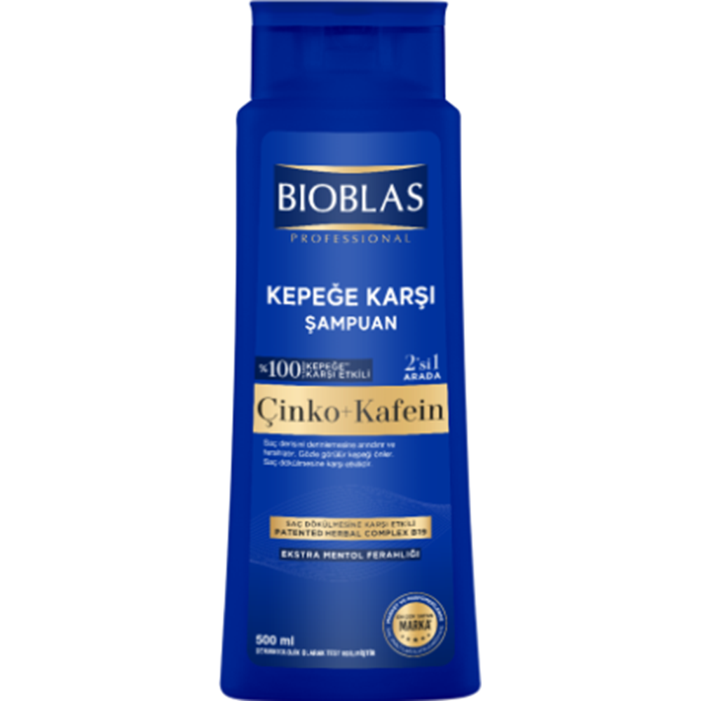 BİOBLAS KEPEĞE KARŞI ÇİNKO+KAFEİN ŞAMP. 500 ML