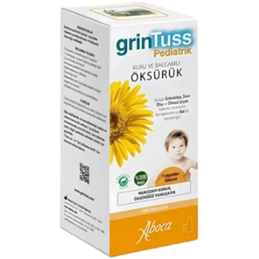 GRİNTUS PEDİATRİK ÖKSÜRÜK ŞURUBU 128 GR