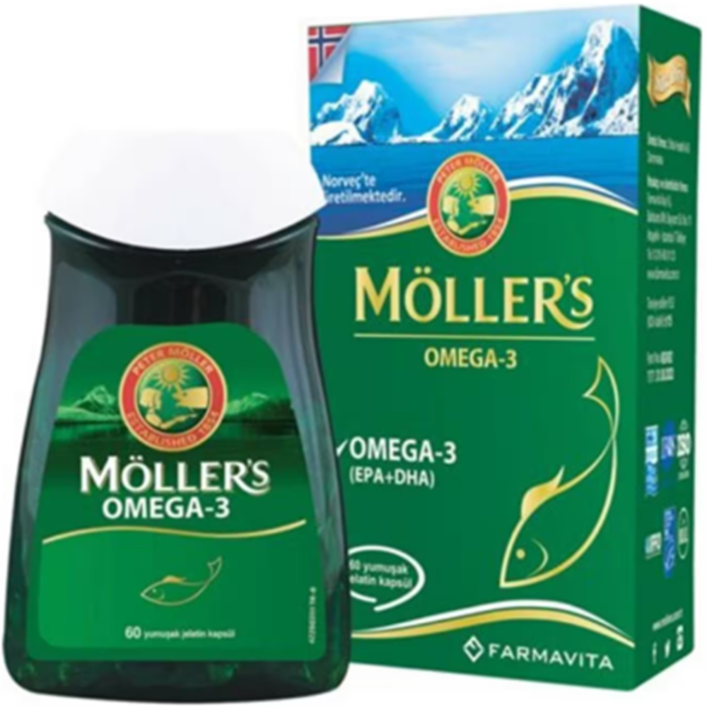MÖLLER'S OMEGA-3 BALIK YAĞI 60 KAPSÜL