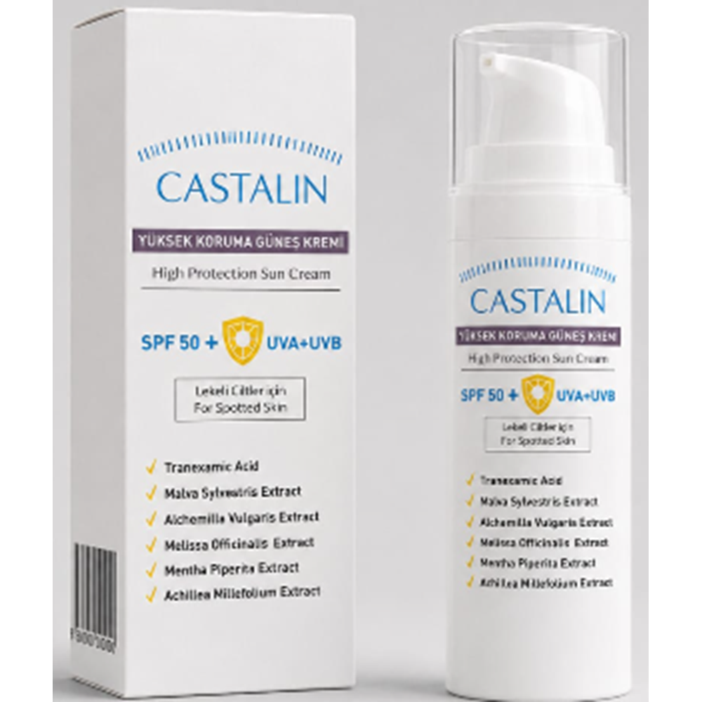 CASTALIN GÜNEŞ KREMİ 50SPF LEKELİ CİLTLER İÇİN