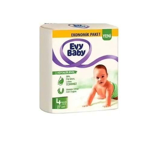 ÇOCUK BEZİ EVY BABY NO:4 27 Lİ