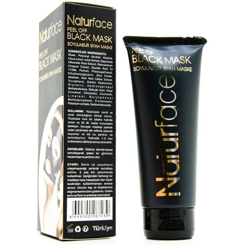 NATURFACE SİYAH MASKE 100 ML