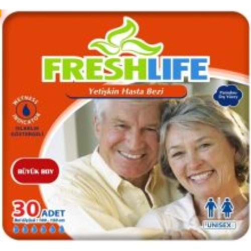FRESHLİFE HASTA BEZİ BEL BANTLI 30 LU (LARGE)